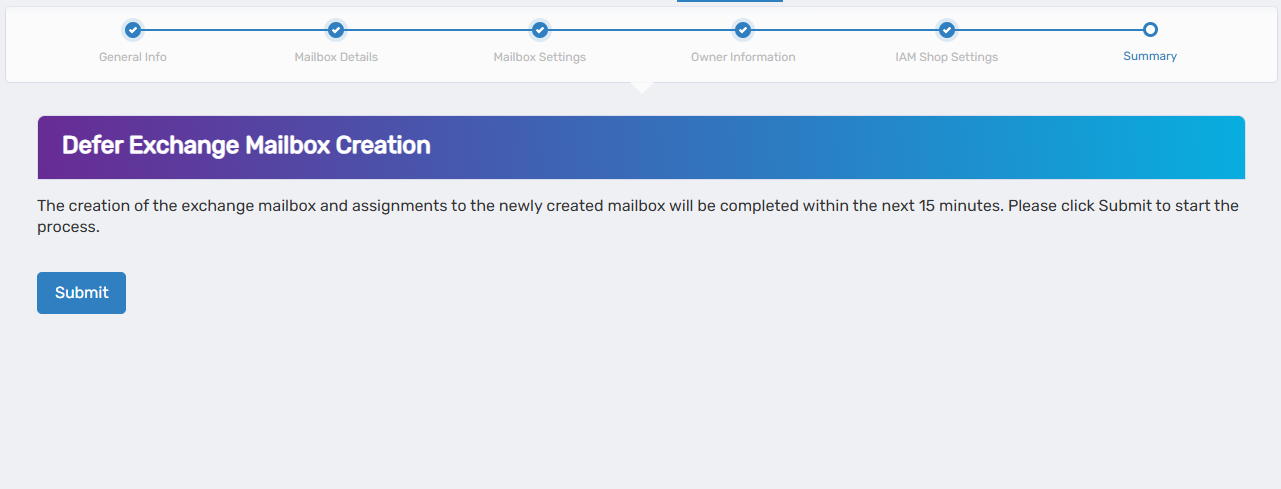 Summary Screen