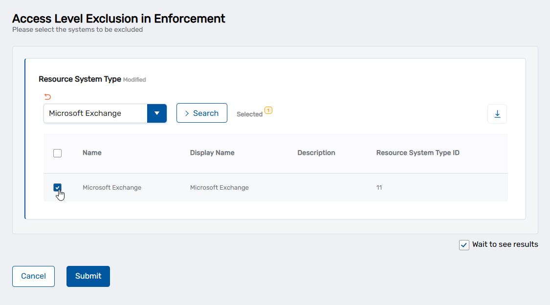 Select Resource System Type