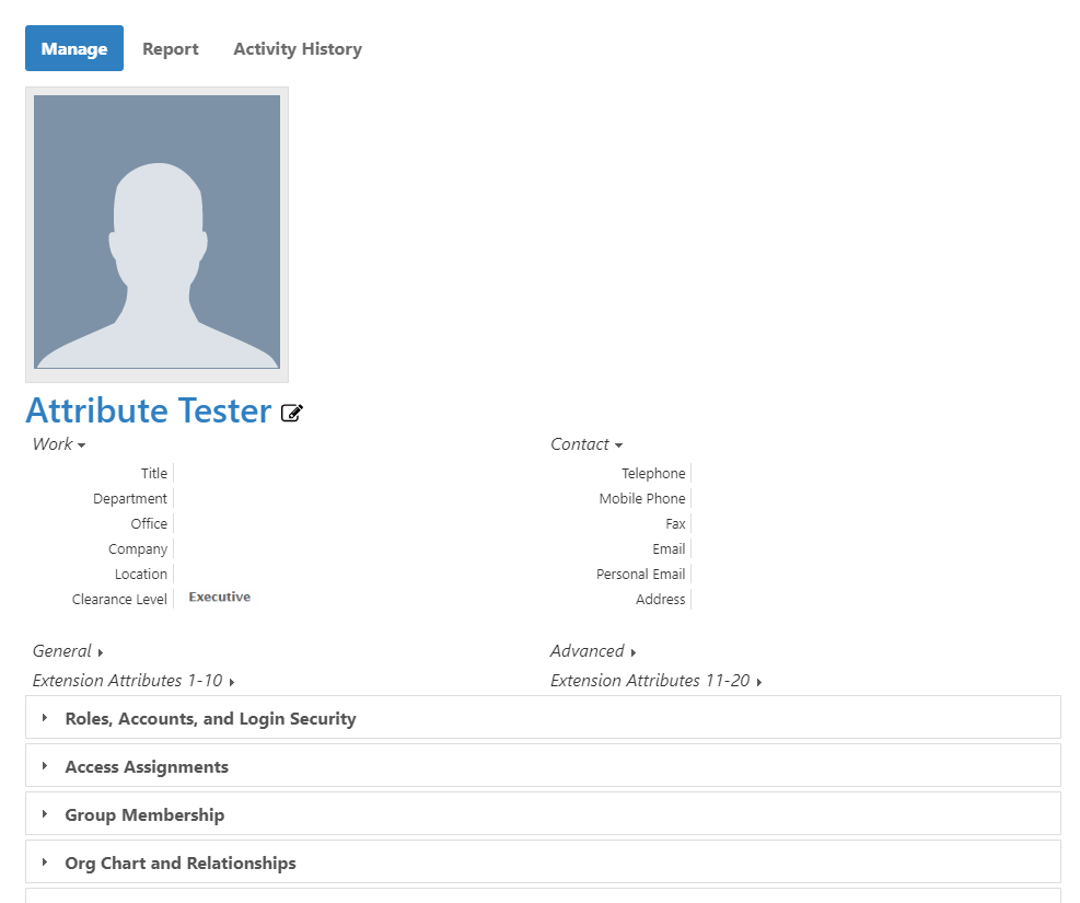 Attribute tester new attribute