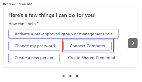 Connect Computer Button