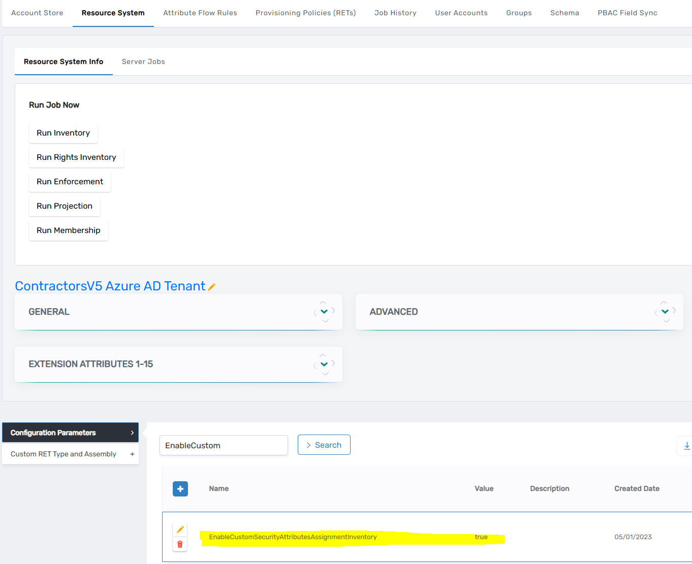 Configuration Parameters