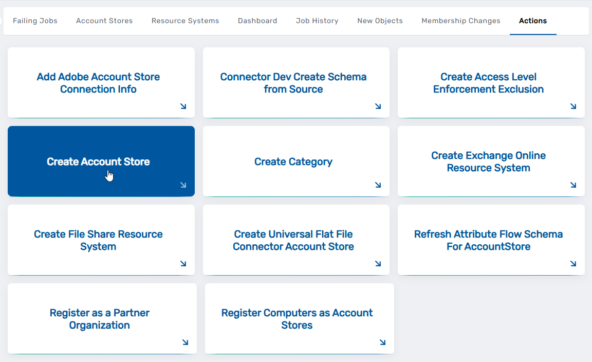 Create Account Store Tile