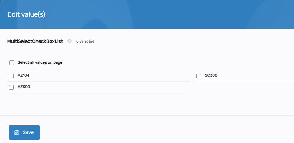 Multi-Predefined Configuration