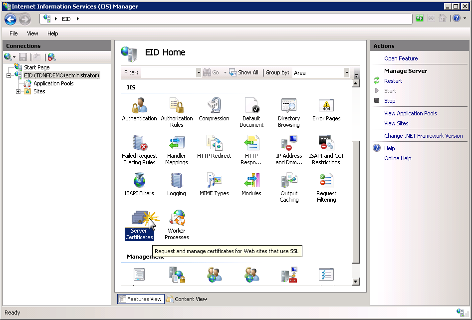 Server Certificates icon