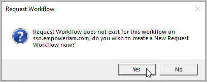 Create request workflow