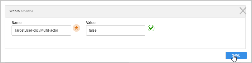 Parameter configuration