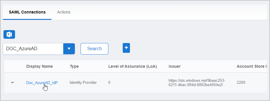 Find SAML IdP