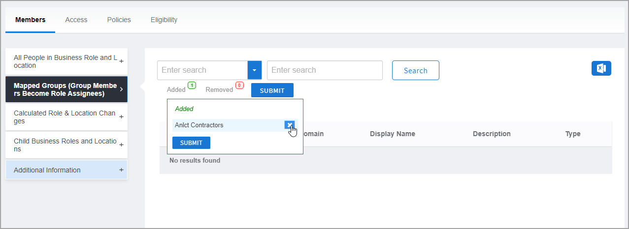 Remove Group Before Submit