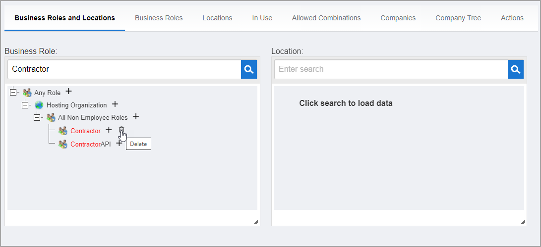 Delete Business Role Icon