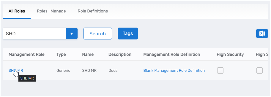 Click Management Role