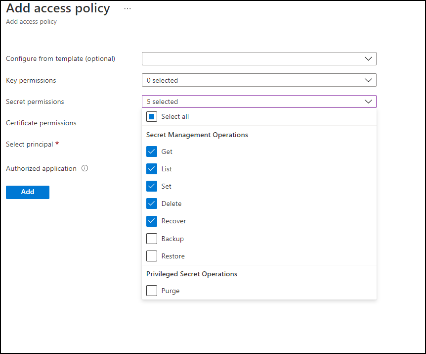Set Permissions