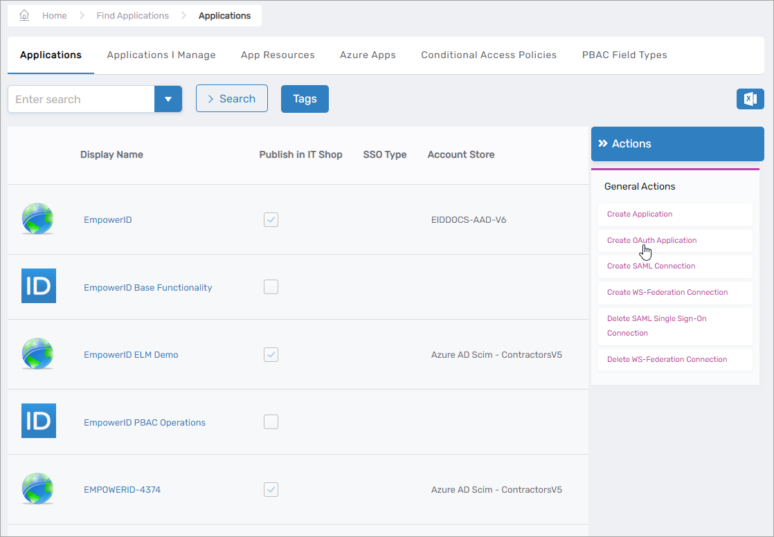 Add OAuth Client App