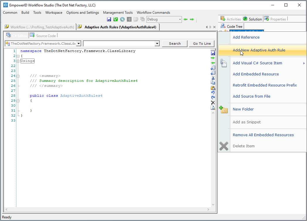Add new adaptive auth rule