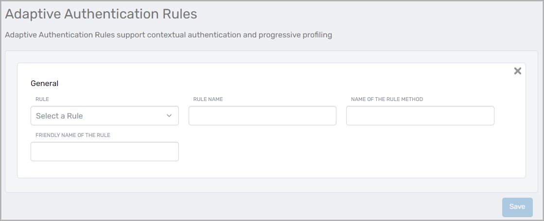 Add rule panel
