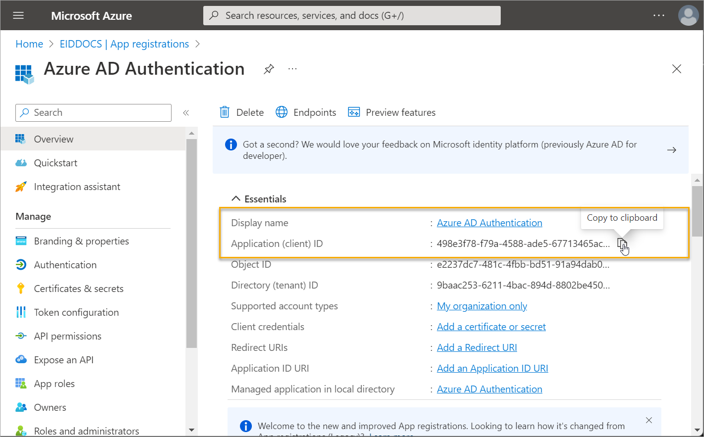 Application ID