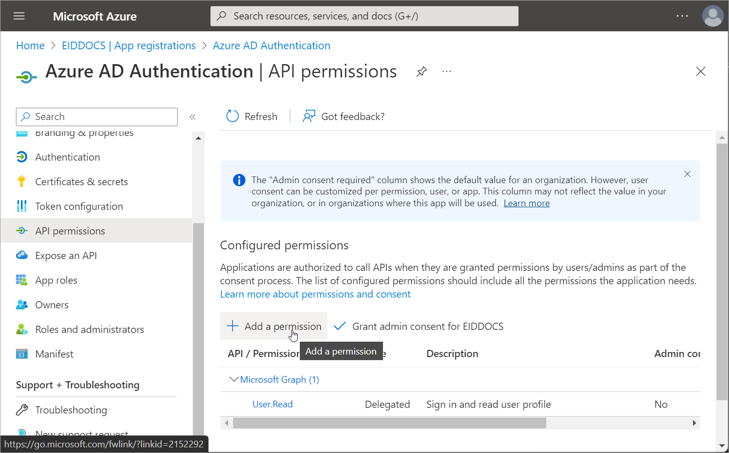 Add permission