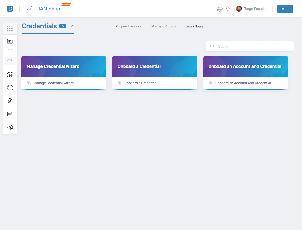 Workflows Page