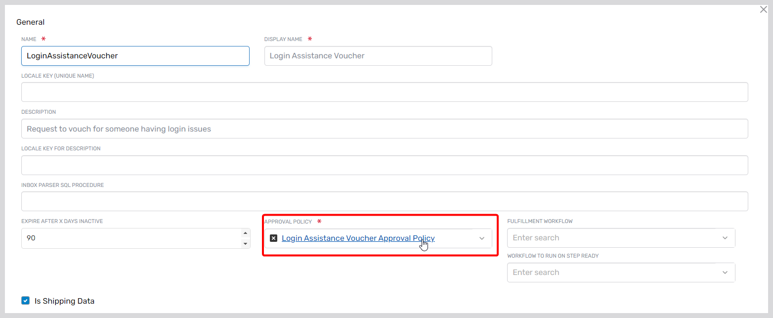 Approval Policy Configuration