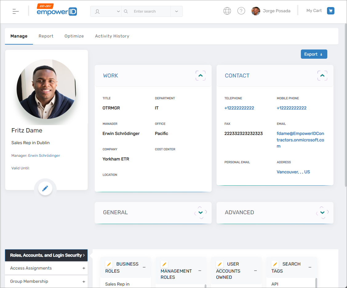 Person View Page