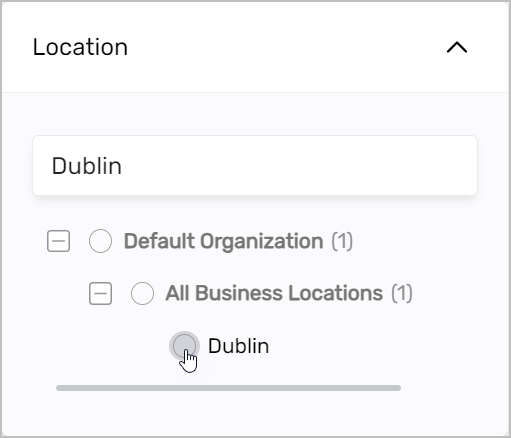 Location filter icon