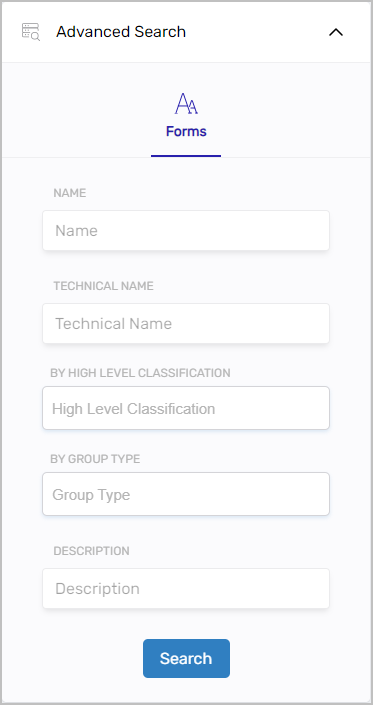 Advanced Search filter icon