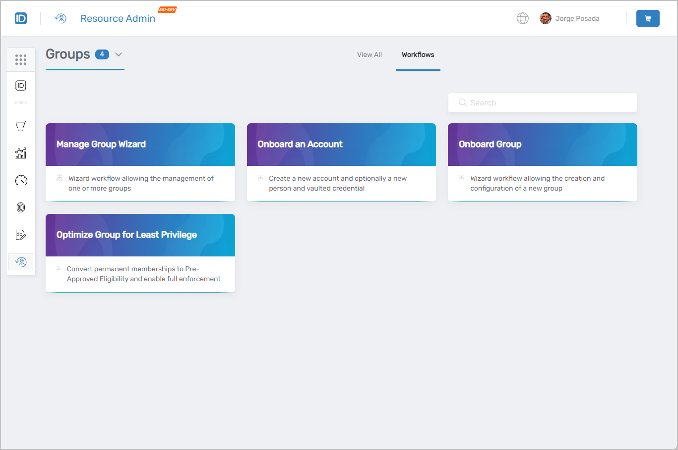 Group Workflows Page