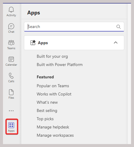 Apps Tab