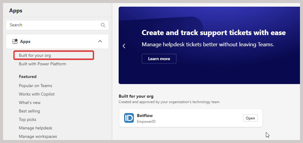 Built for your org