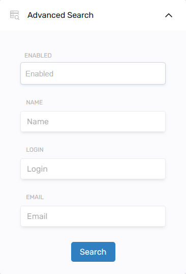 Advanced Search filter icon