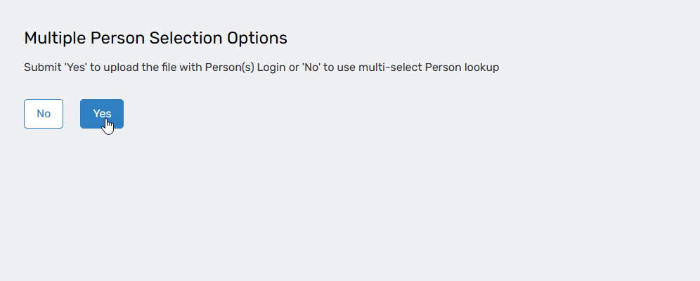 Multiple Person Selection - Yes