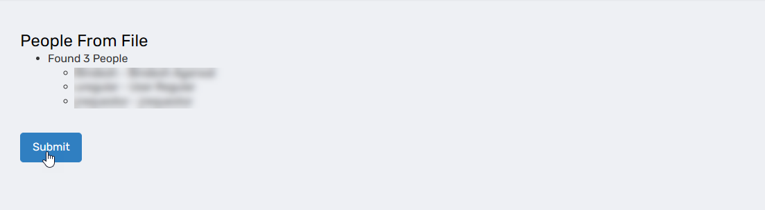 Submit Bulk Inclusions