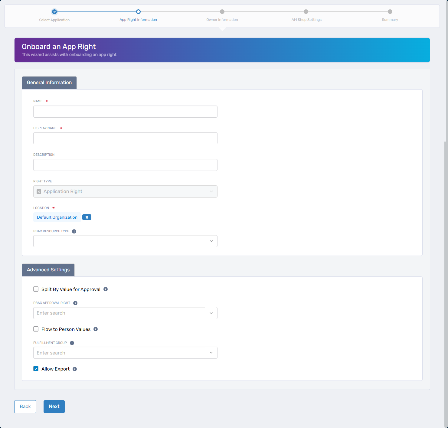Onboard Az Local Right wizard
