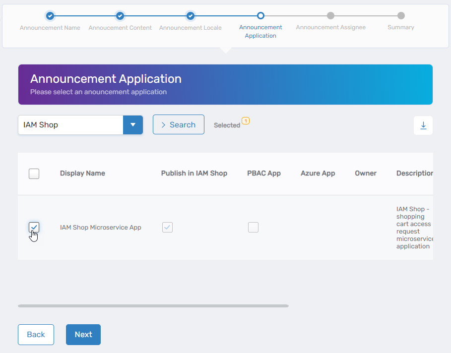 Select Applications