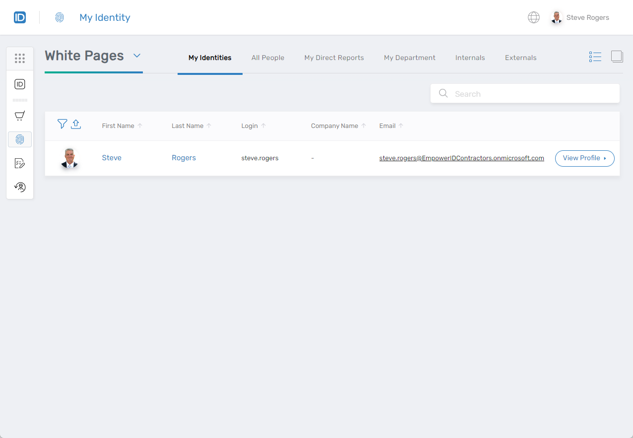 MyIdentity Interface