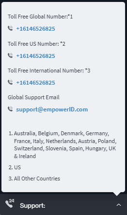Support contact control
