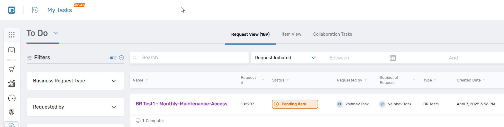 Approval Interface
