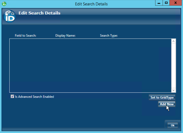 Enable advanced search