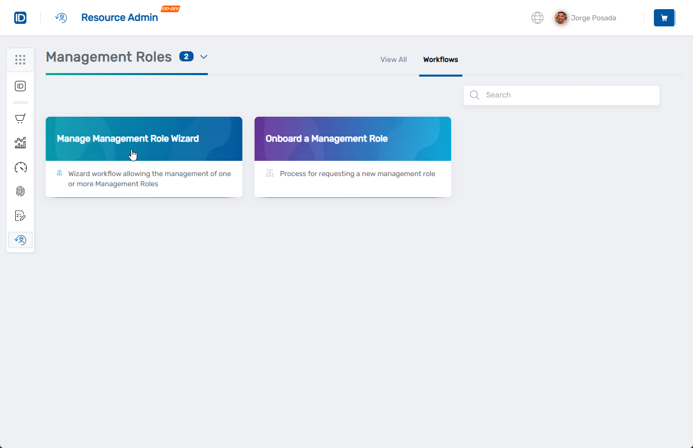 Manage Management Role Wizard