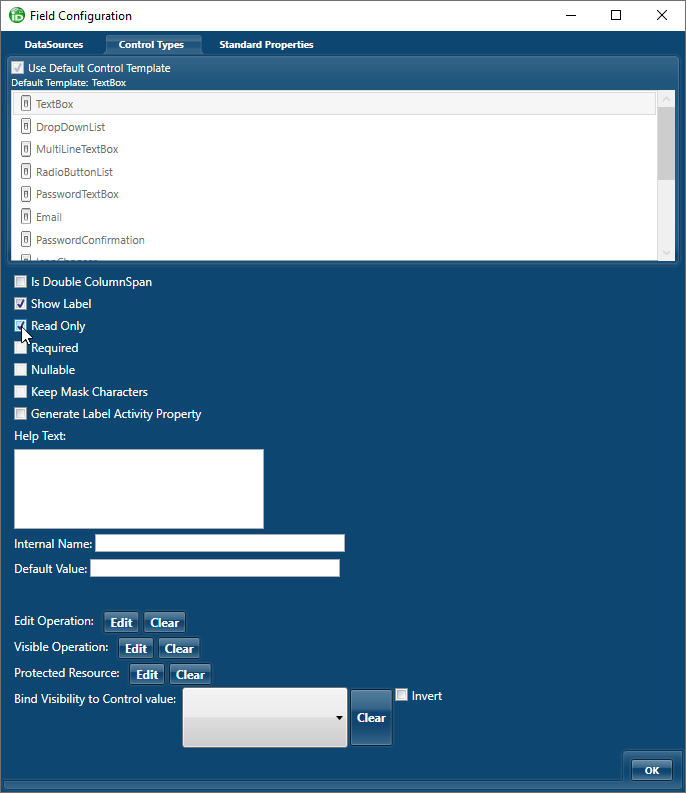 Set field to read only