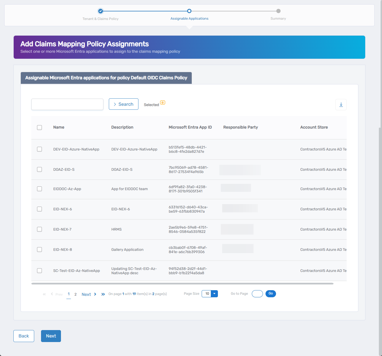 Add Claims Mapping Policy Assignments Find Application