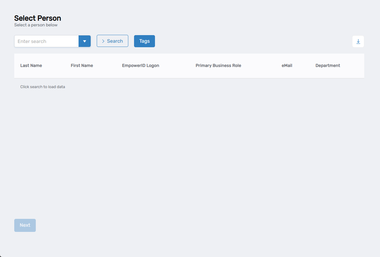 Reset Password Workflow