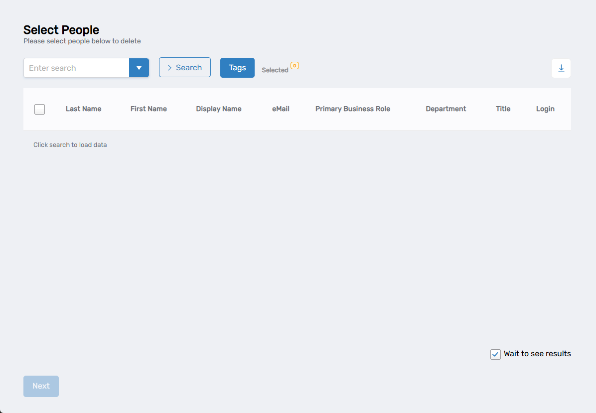 Terminate Person Workflow