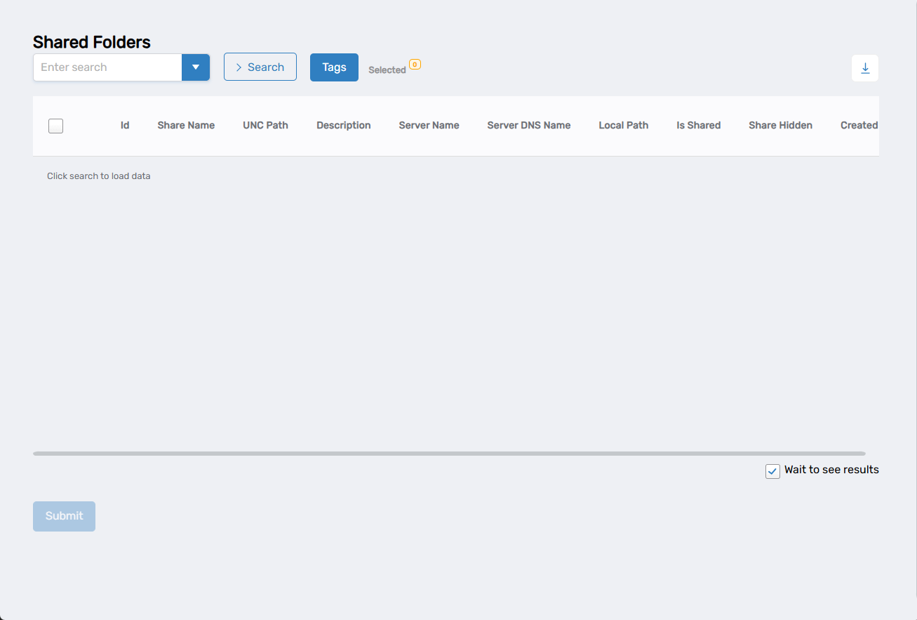 Select Shared Folders