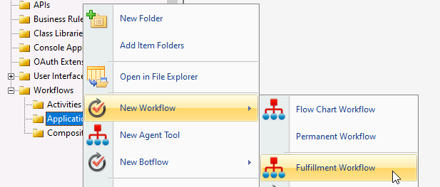 Create fulfillment workflow