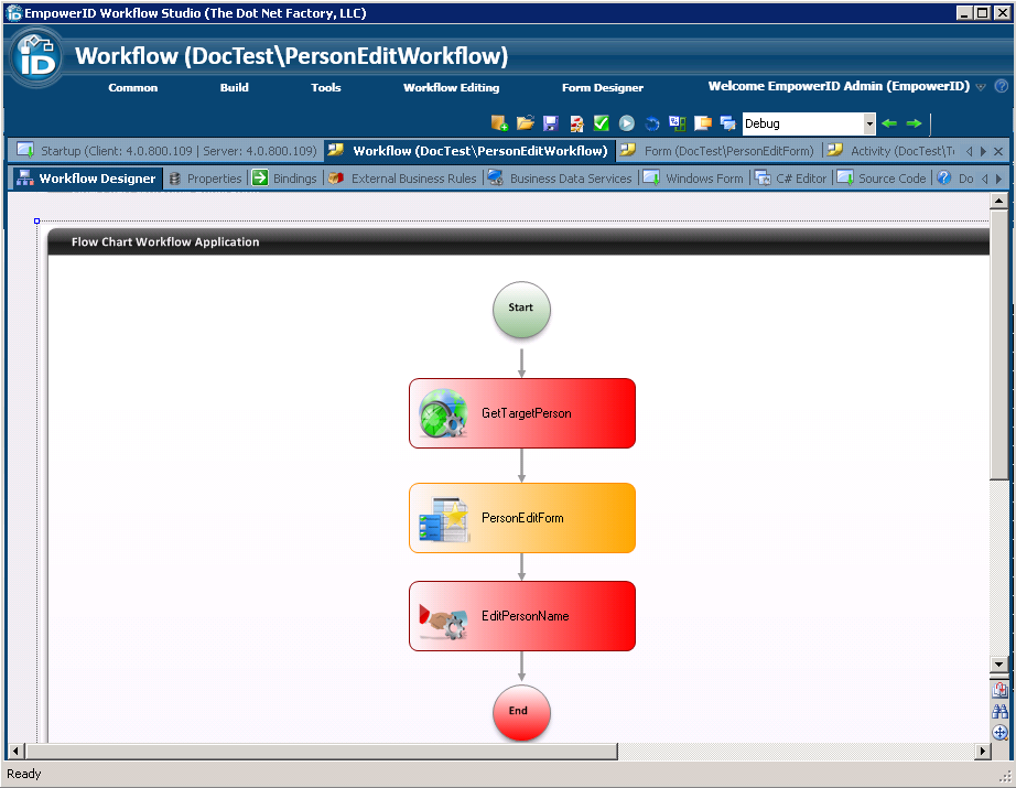 Workflow lines connected